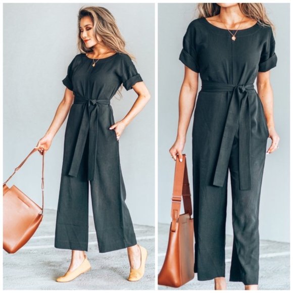 Everlane Pants - Everlane Japanese GoWeave Short-Sleeve Jumpsuit